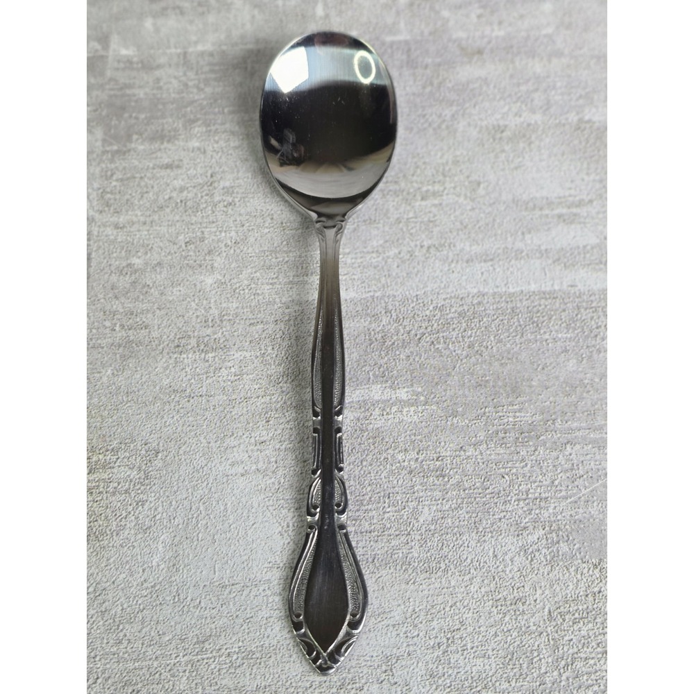 1pc Stanley Roberts Rogers Korea AUBERGE Sugar Round Tablespoon NEW